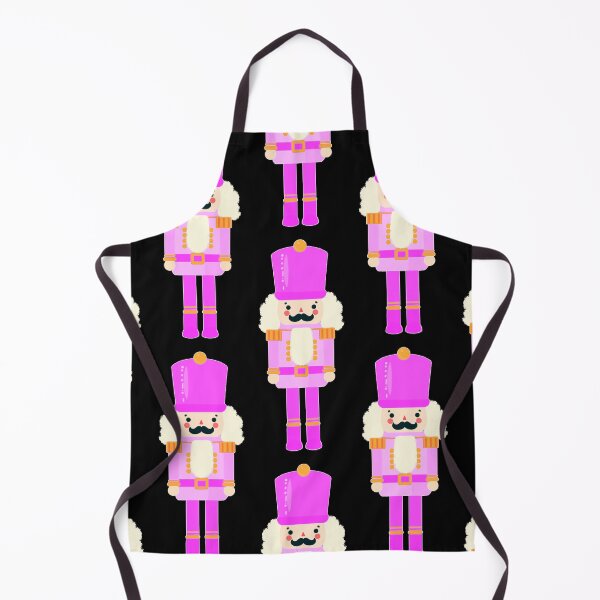 Item preview, Pink On Pink Christmas Nutcracker Toy Soldier Graphic Art - Black Background designed and sold by Star-Fragment.