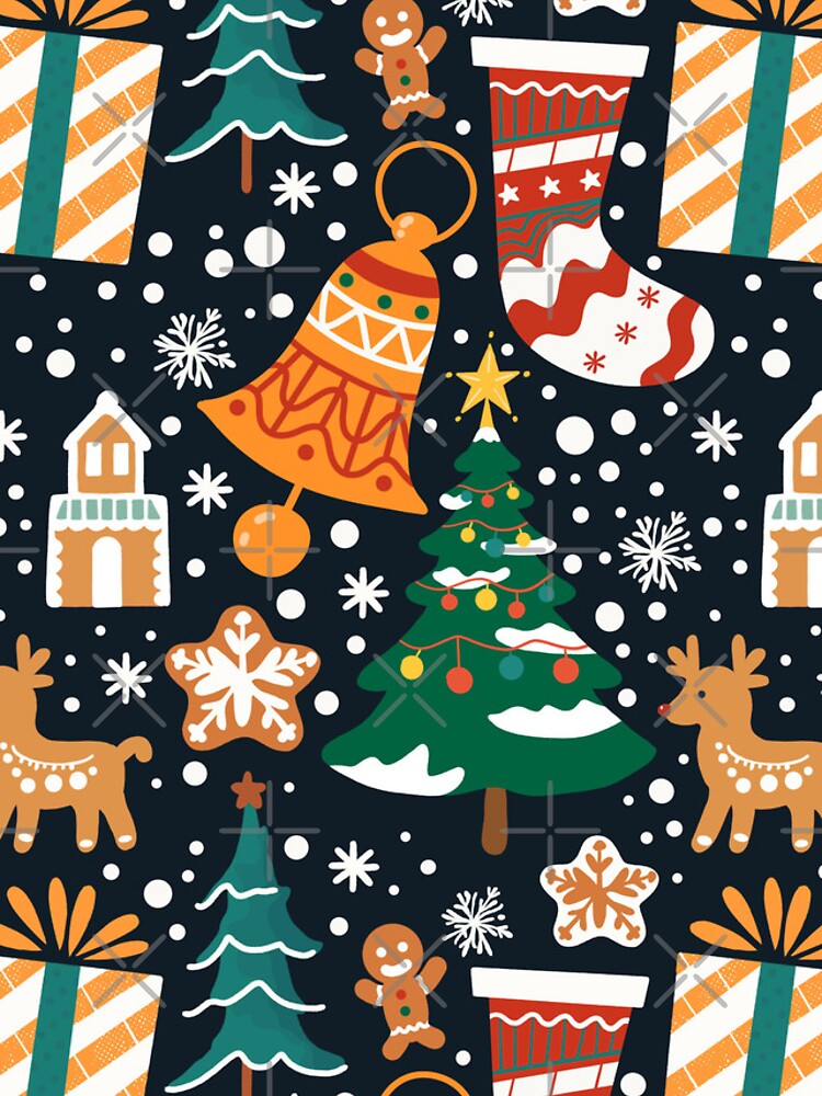 Thumbnail 4 of 4, iPhone Case, Christmas elements pattern designed and sold by RodgeTang.
