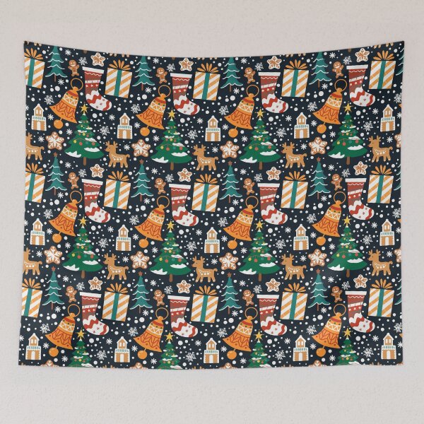 Item preview, Christmas elements pattern designed and sold by RodgeTang.