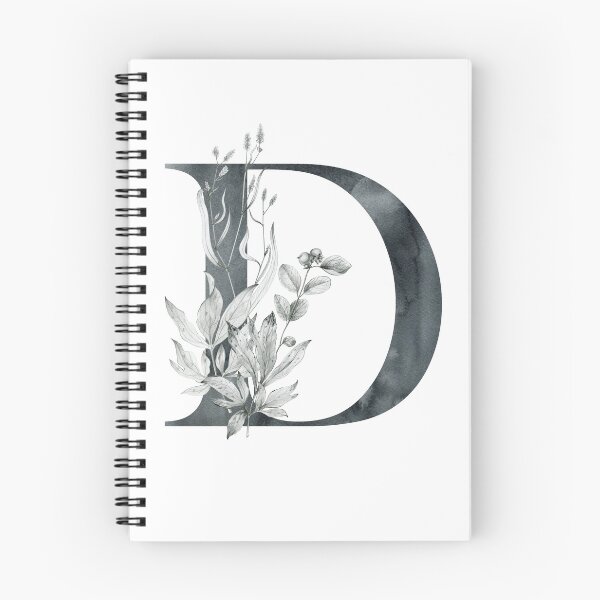 Item preview, Watercolor floral letter D designed and sold by tapilipa.