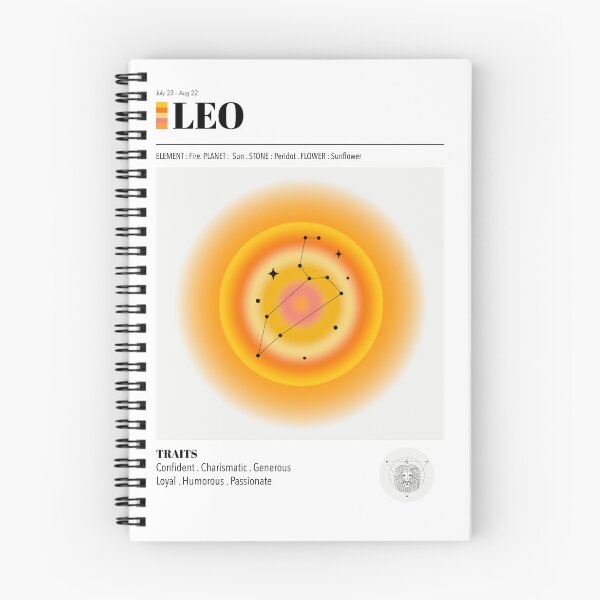 Item preview, Leo Astrology Zodiac Aura Gradient Poster designed and sold by BodhiSummer.