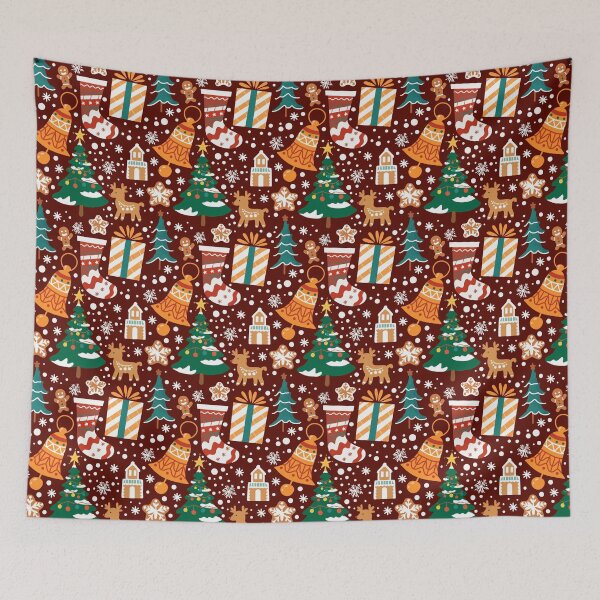 Item preview, Christmas elements pattern designed and sold by RodgeTang.