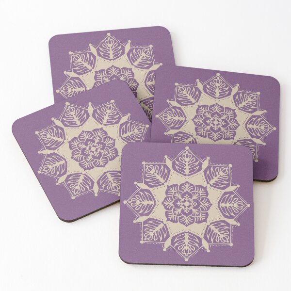 Item preview, Poinsettia Mandala - Plum + Dove designed and sold by Irene Estelle.