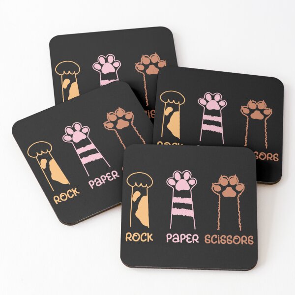 Item preview, Rock Paper Scissors Hand Game Cute Paw Funny Cat designed and sold by LounisArt.