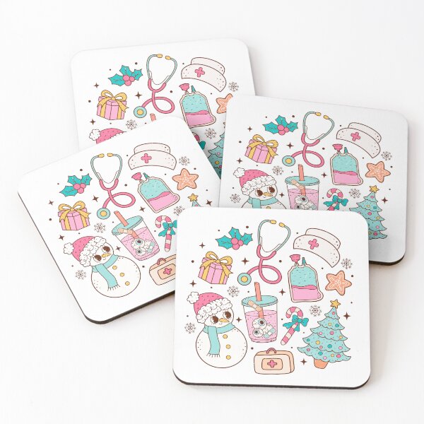 Item preview, Retro Nurse Christmas Collection - Holiday Healthcare Illustration designed and sold by DigitalByEb.