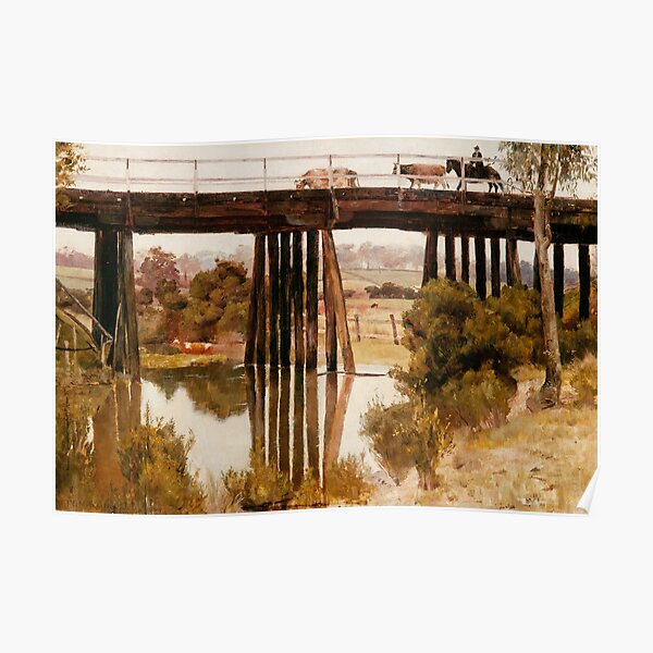 Winter Morning After Rain, Gardiner's Creek by Tom Roberts Poster