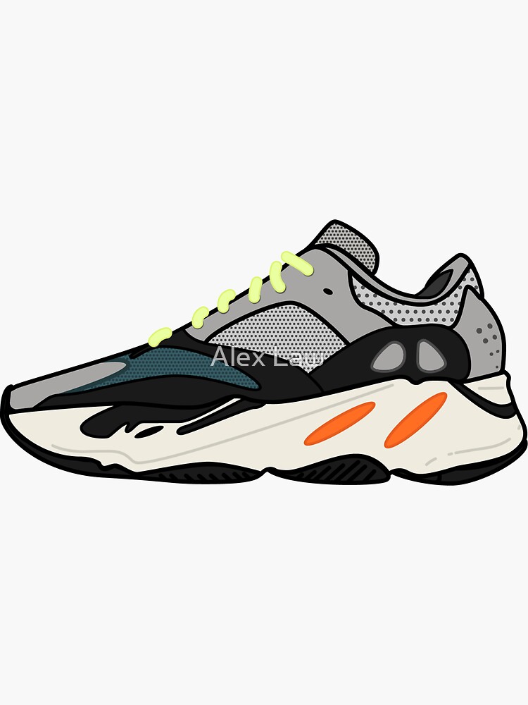 Yeezy Boost 700 | Wave Runner" Sticker for Sale by Law | Redbubble
