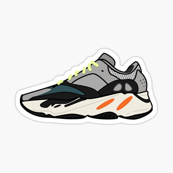 Yeezy Boost 700, Wave Runner Sticker for Sale by Alex Law