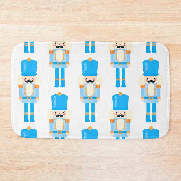 Item preview, Blue on Blue Christmas Nutcracker Toy Soldier Graphic Art - White Background designed and sold by Star-Fragment.