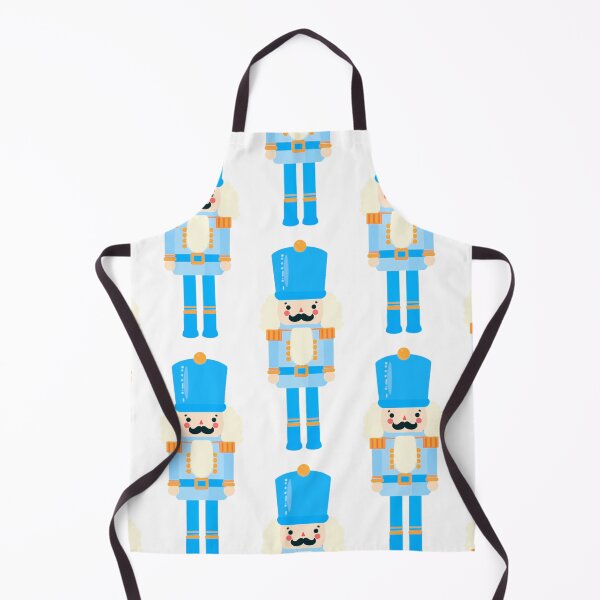 Item preview, Blue on Blue Christmas Nutcracker Toy Soldier Graphic Art - White Background designed and sold by Star-Fragment.