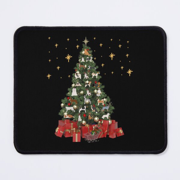 Item preview, Funny Dog Christmas Tree Shirt designed and sold by scarlett1969.