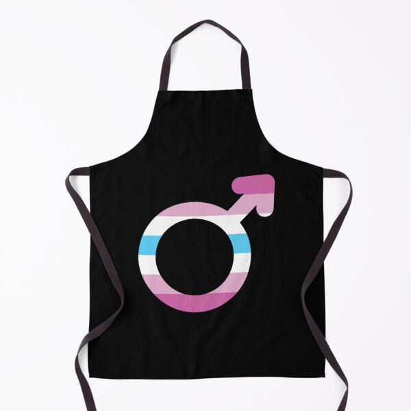 Item preview, Cute Aesthetic Femboy Male Gender Symbol with Femboy Striped Flag designed and sold by mackass.