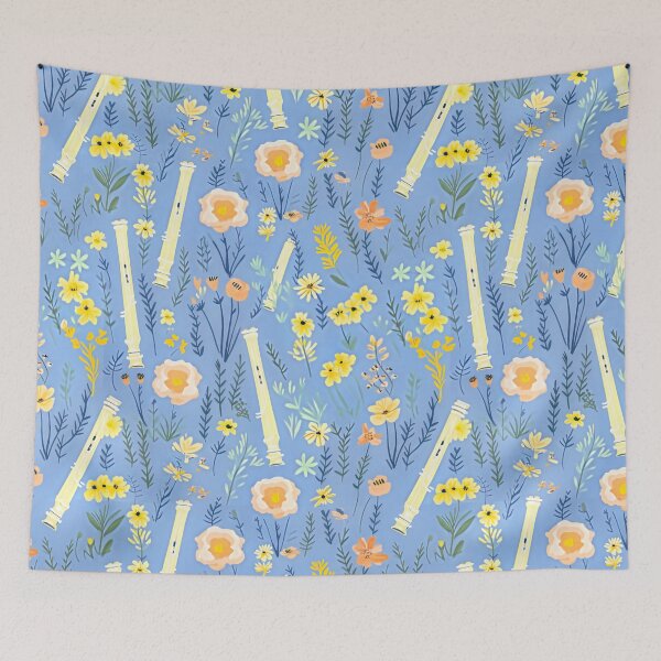 Item preview, Flutes and Wild Flowers designed and sold by Iropagi.