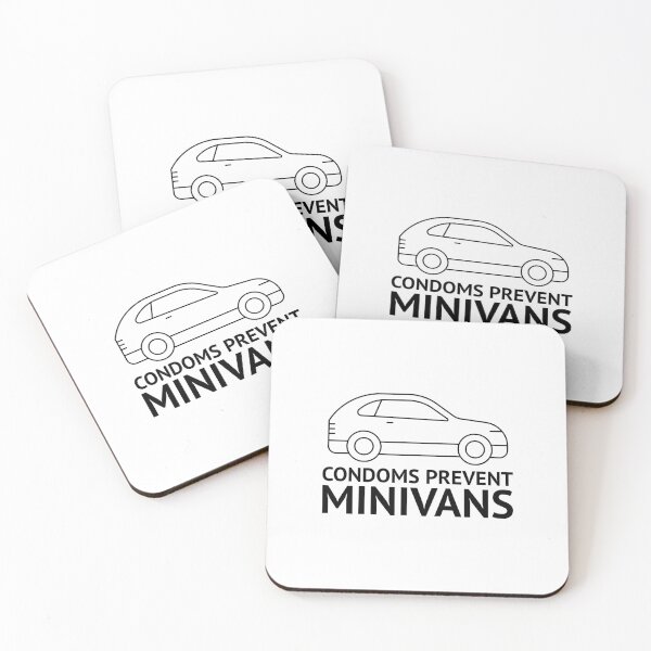 Item preview, Condoms Prevent Minivans Funny designed and sold by Harmonick-Tees.