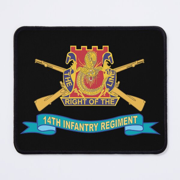 Item preview, Army - 14th Infantry Regiment w Br - SSI - Ribbon X 300 designed and sold by Military Insignia Products.