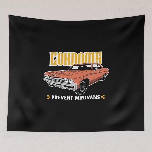 Item preview, Condoms Prevent Minivans Funny designed and sold by Harmonick-Tees.