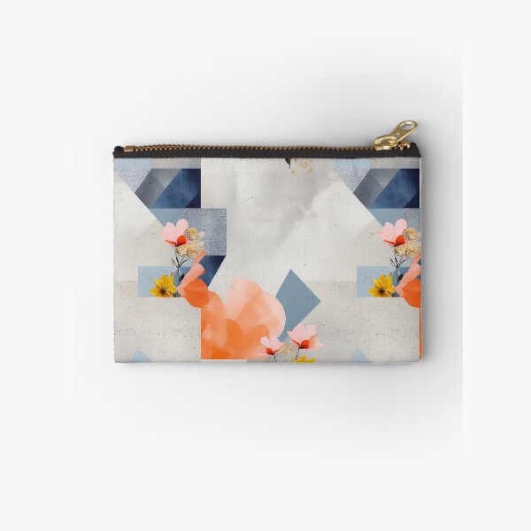 Item preview, Pastel Petals and Concrete Geometry - an Urban Botanic Abstraction Pattern designed and sold by Dazzling Studio Art.