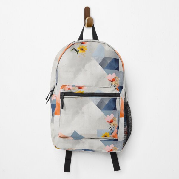 Item preview, Pastel Petals and Concrete Geometry - an Urban Botanic Abstraction Pattern designed and sold by Dazzling Studio Art.