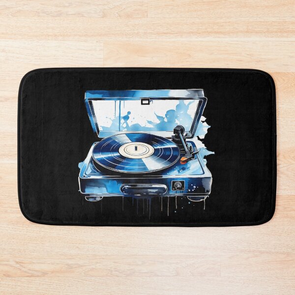 Item preview, Blue Vinyl Record Player. Funny Gifts For Music Lovers 1/2 designed and sold by MatSatArt.