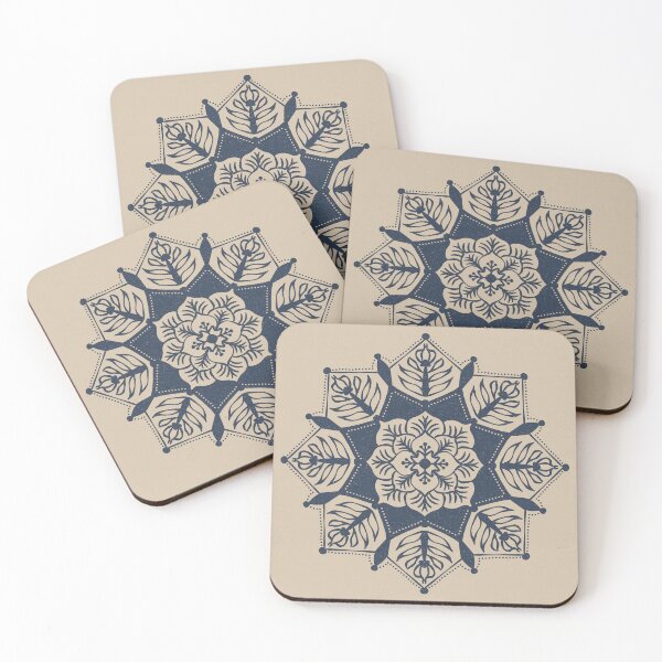 Item preview, Poinsettia Mandala - Dove + Dusk designed and sold by Irene Estelle.