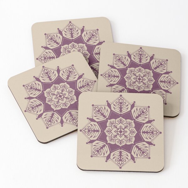 Item preview, Poinsettia Mandala - Dove + Beet designed and sold by Irene Estelle.