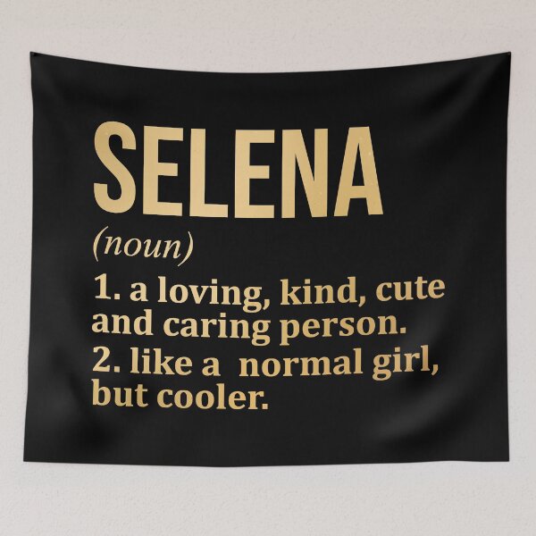 Item preview, Selena Name Definition in Gold designed and sold by XCIV.