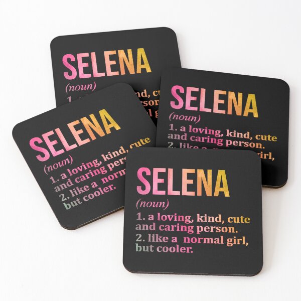 Item preview, Selena Name Definition in Watercolor designed and sold by XCIV.
