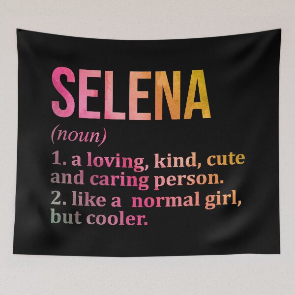 Item preview, Selena Name Definition in Watercolor designed and sold by XCIV.