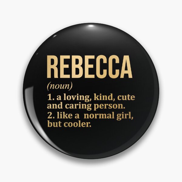 Item preview, Rebecca Name Definition in Gold designed and sold by XCIV.