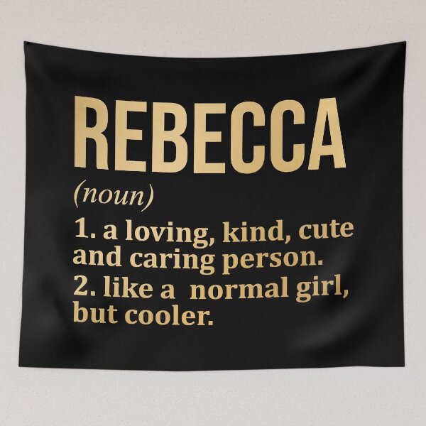 Item preview, Rebecca Name Definition in Gold designed and sold by XCIV.