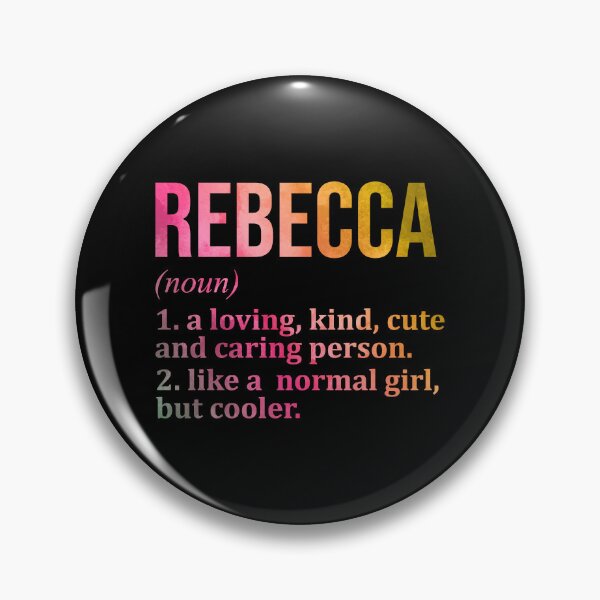 Item preview, Rebecca Name Definition in Watercolor designed and sold by XCIV.