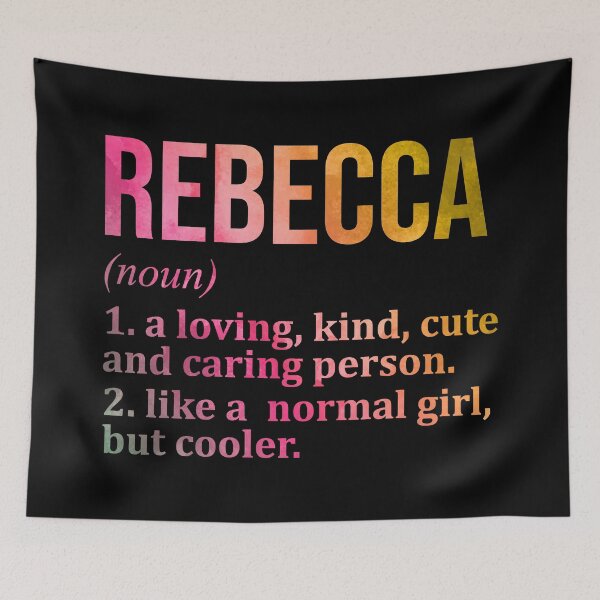 Item preview, Rebecca Name Definition in Watercolor designed and sold by XCIV.