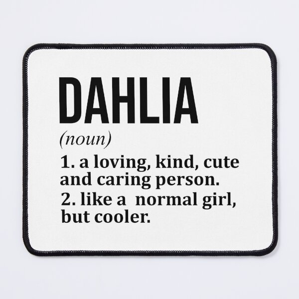 Item preview, Dahlia Name Definition designed and sold by XCIV.