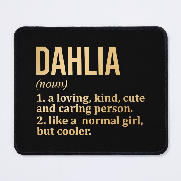 Item preview, Dahlia Name Definition in Gold designed and sold by XCIV.