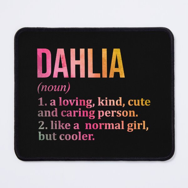 Item preview, Dahlia Name Definition in Watercolor designed and sold by XCIV.