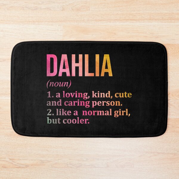 Item preview, Dahlia Name Definition in Watercolor designed and sold by XCIV.