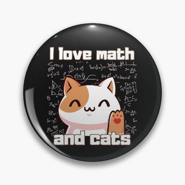 Item preview, I Love Math And Cats Mathematics Math designed and sold by belladesign7.