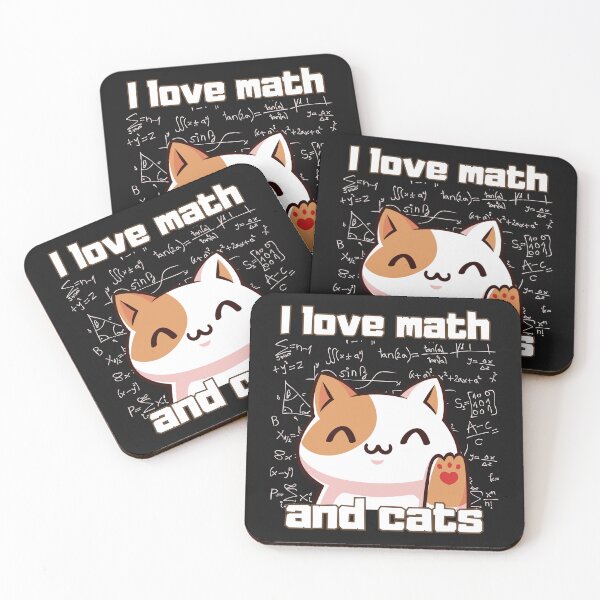 Item preview, I Love Math And Cats Mathematics Math designed and sold by belladesign7.