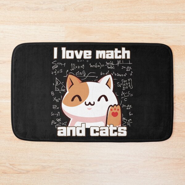 Item preview, I Love Math And Cats Mathematics Math designed and sold by belladesign7.