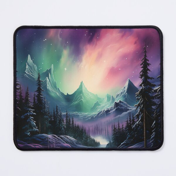 Item preview, Aurora borealis light landscape designed and sold by Art by Lilia.