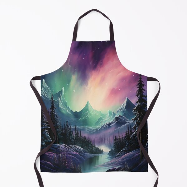 Item preview, Aurora borealis light landscape designed and sold by Art by Lilia.