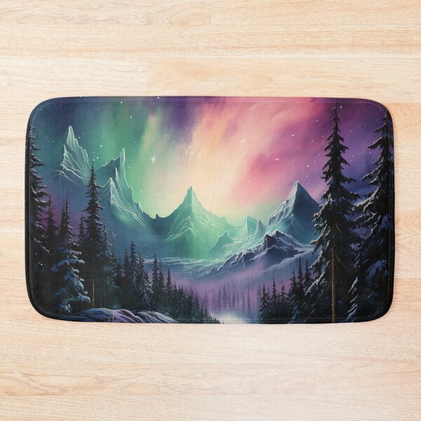 Item preview, Aurora borealis light landscape designed and sold by Art by Lilia.