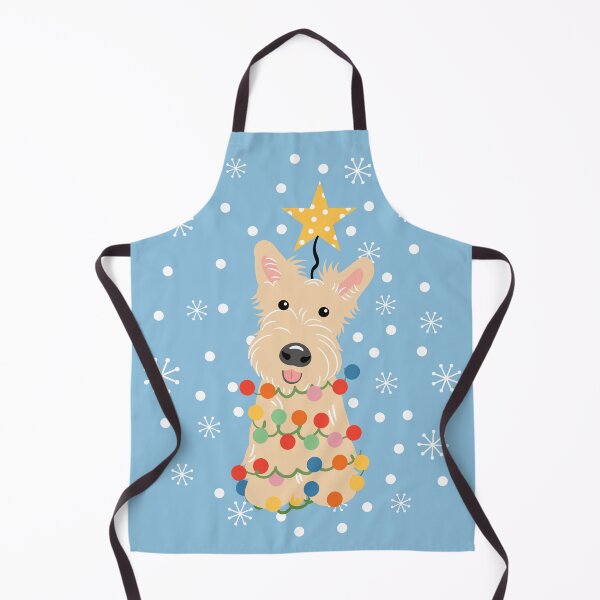 Item preview, Wheaten Scottish Terrier Scottie Dog Christmas Tree designed and sold by Lulupainting.