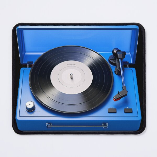Item preview, Blue Vinyl Record Player. Funny Gifts For Music Lovers 2/2 designed and sold by MatSatArt.