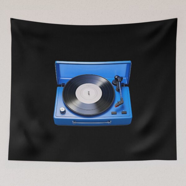 Item preview, Blue Vinyl Record Player. Funny Gifts For Music Lovers 2/2 designed and sold by MatSatArt.
