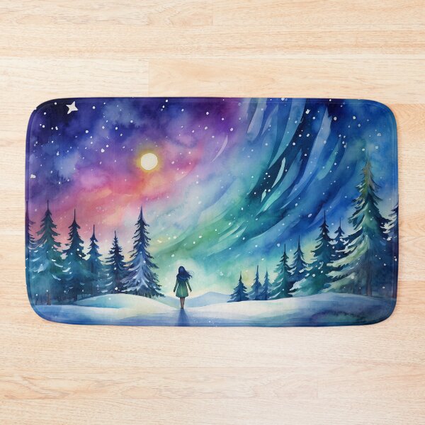 Item preview, Aurora borealis light landscape designed and sold by Art by Lilia.