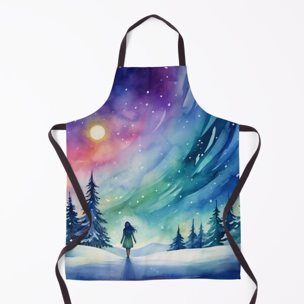 Item preview, Aurora borealis light landscape designed and sold by Art by Lilia.