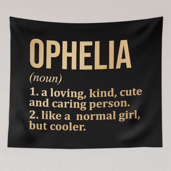 Item preview, Ophelia Name Definition in Gold designed and sold by XCIV.
