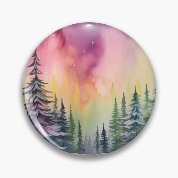 Item preview, Aurora borealis light landscape designed and sold by Art by Lilia.