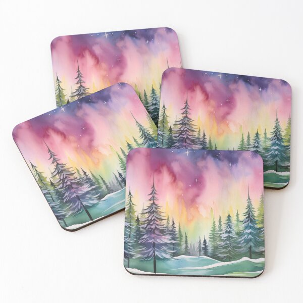 Item preview, Aurora borealis light landscape designed and sold by Art by Lilia.